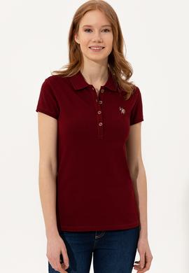 Kadın Bordo T-shirt - 50244197018