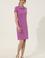 Kadın Menekşe Polo Yaka Örme Elbise