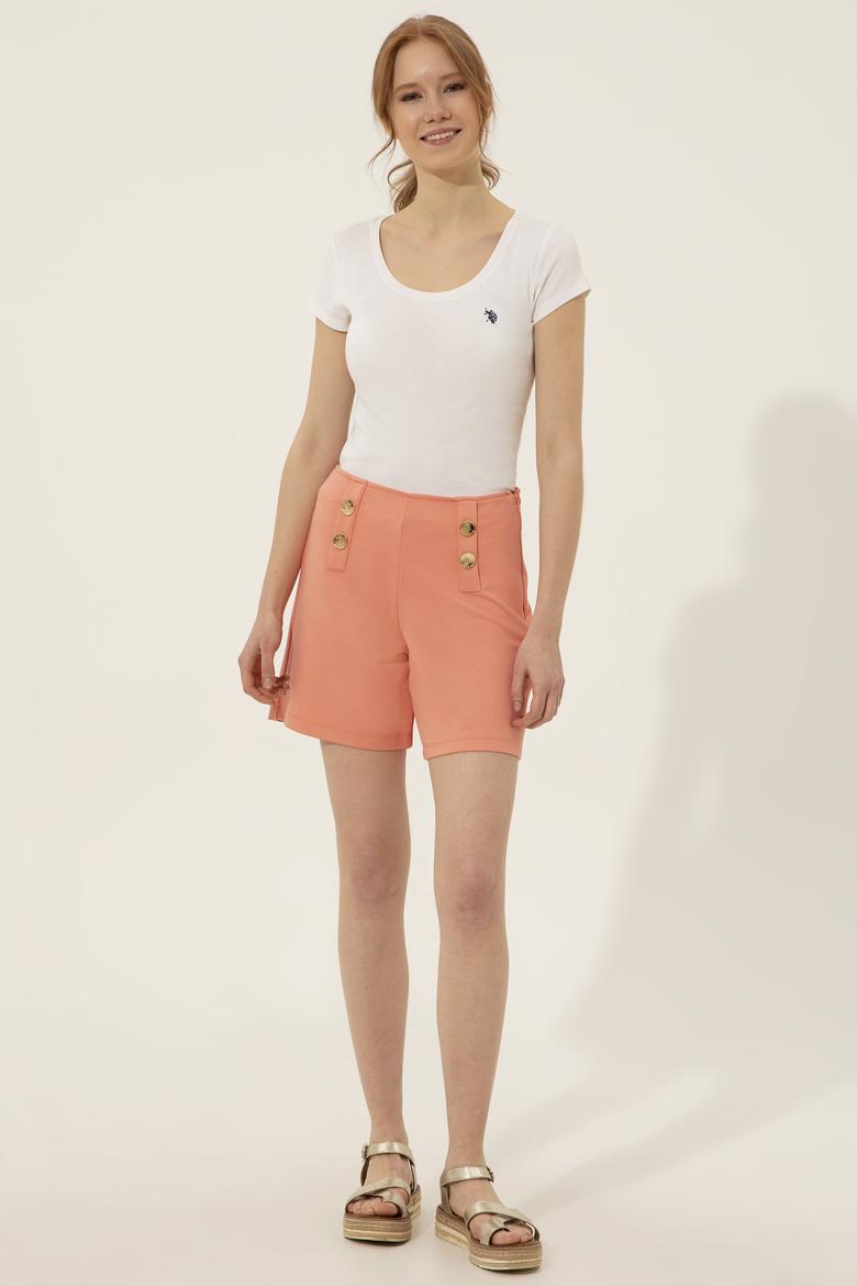 Kadın Somon Örme Şort - 50246889045