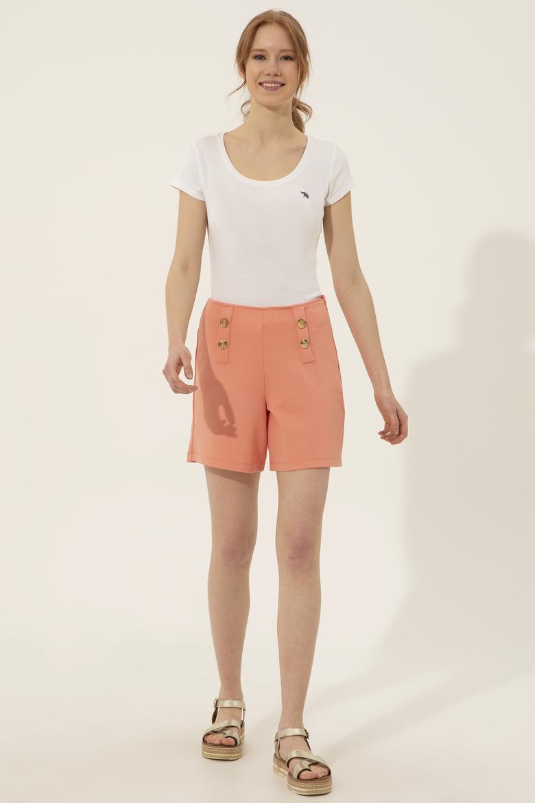 Kadın Somon Örme Şort