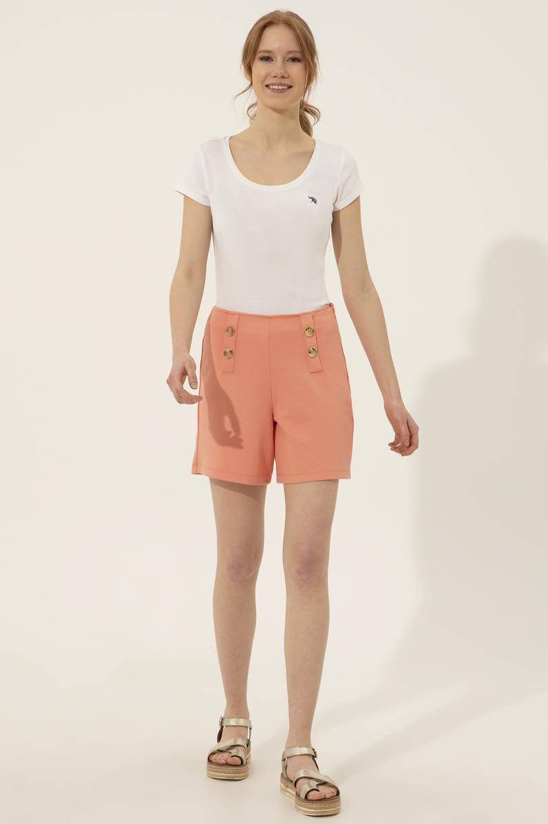 Kadın Somon Örme Şort