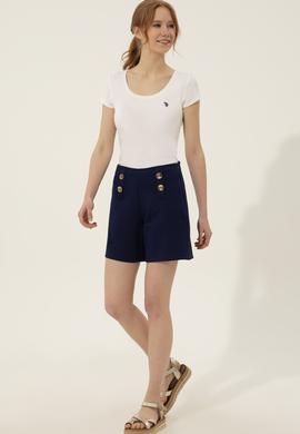 Kadın Lacivert Örme Şort - 50246889010