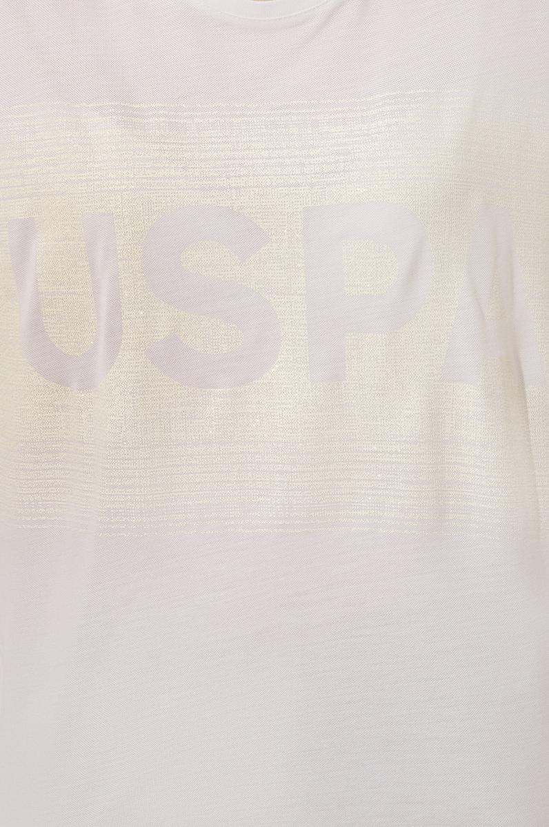 Kadın Beyaz Bisiklet Yaka Tişört