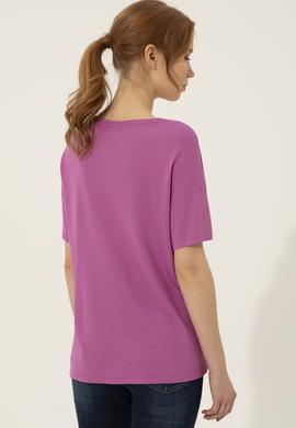 Kadın Menekşe Tişört - 50249033047