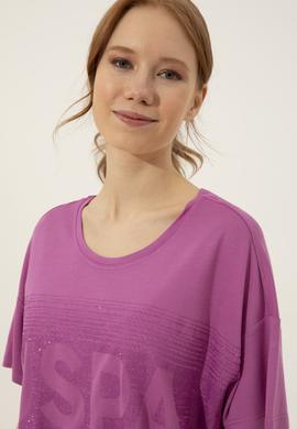 Kadın Menekşe Tişört - 50249033047