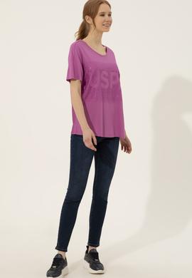 Kadın Menekşe Tişört - 50249033047