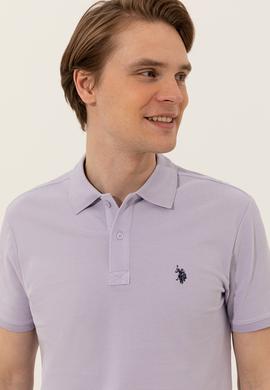 Erkek Lila Basic Tişört - 50249149117