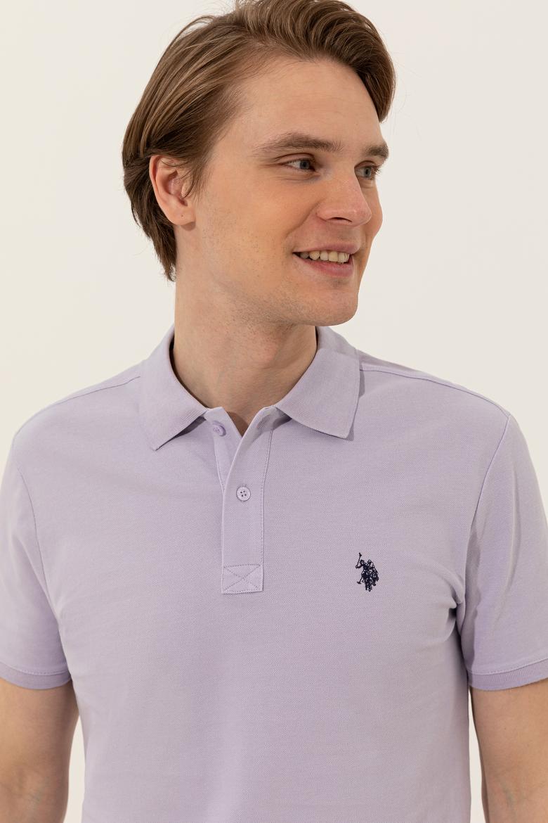 Erkek Lila Basic Tişört - 50249149117