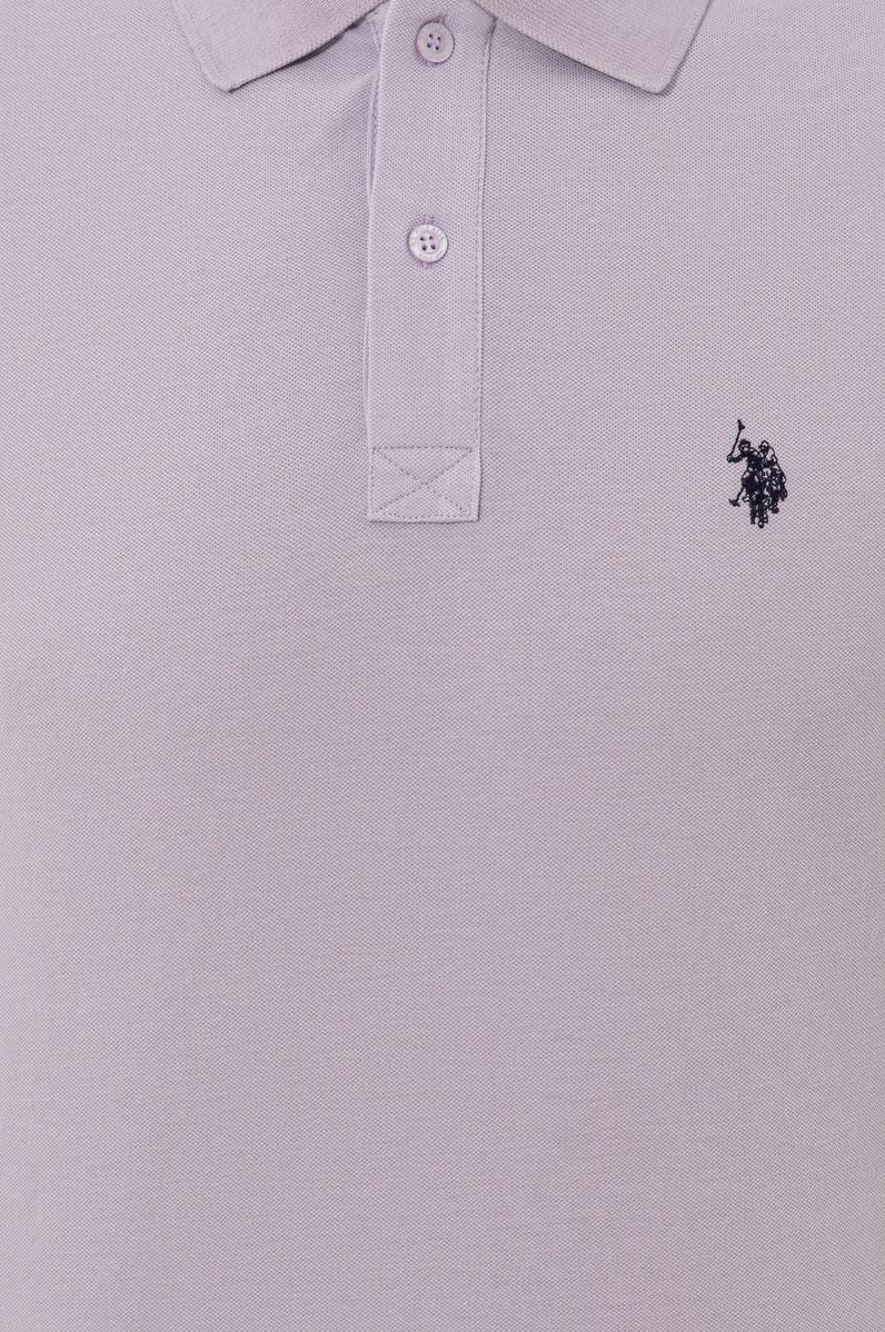 Erkek Lila Basic Tişört