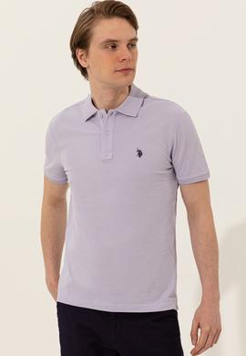 Erkek Lila Basic Tişört - 50249149117