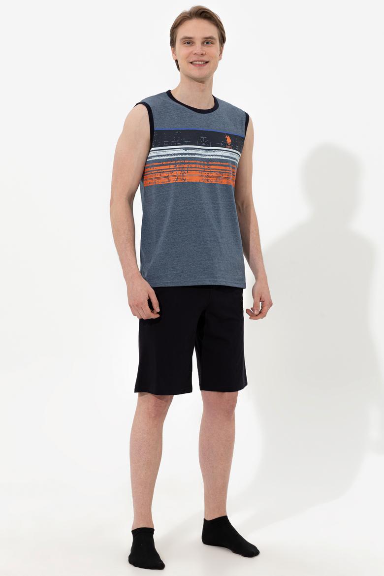 Erkek Mavi Melanj Pijama