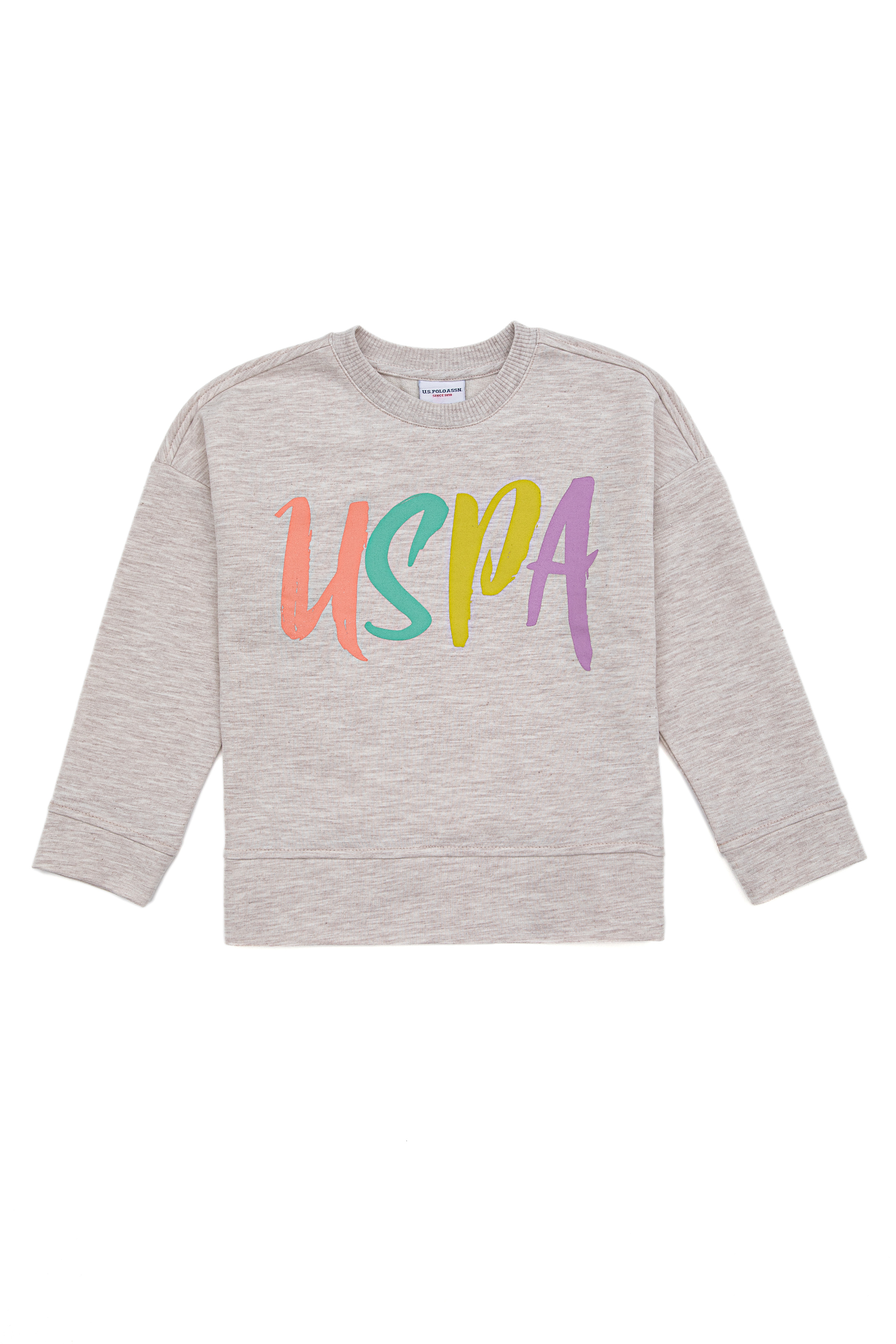 Çocuk Bej Melanj Sweatshirt - Image 1
