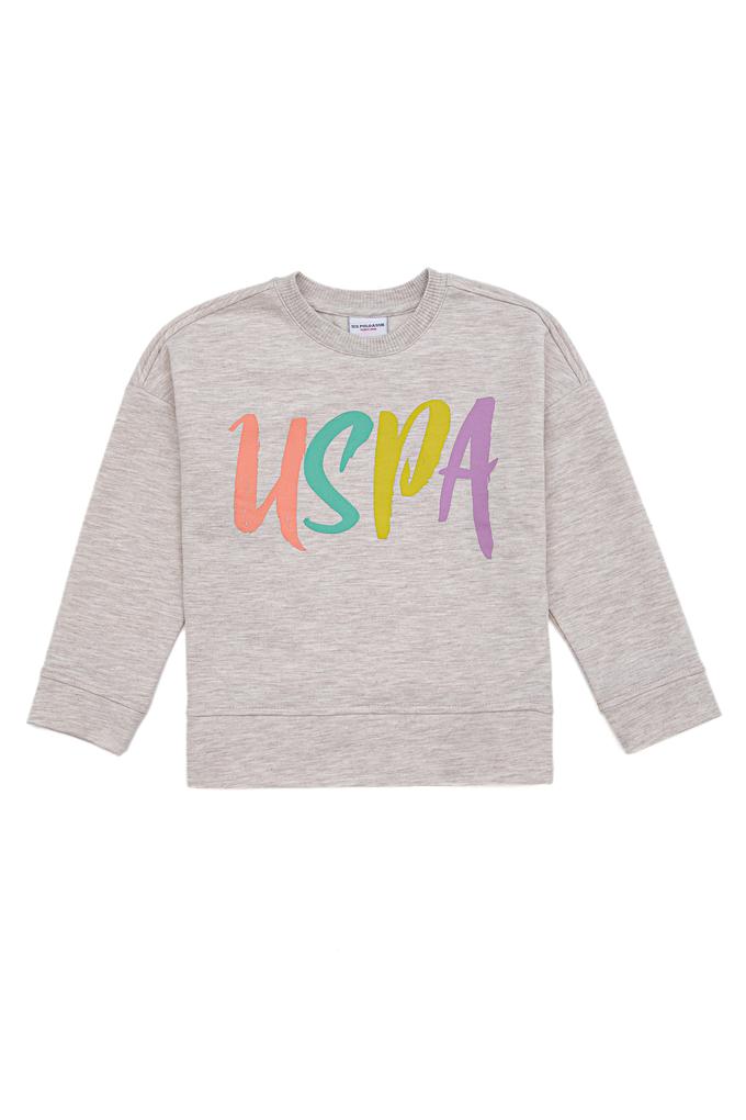 Çocuk Bej Melanj Sweatshirt