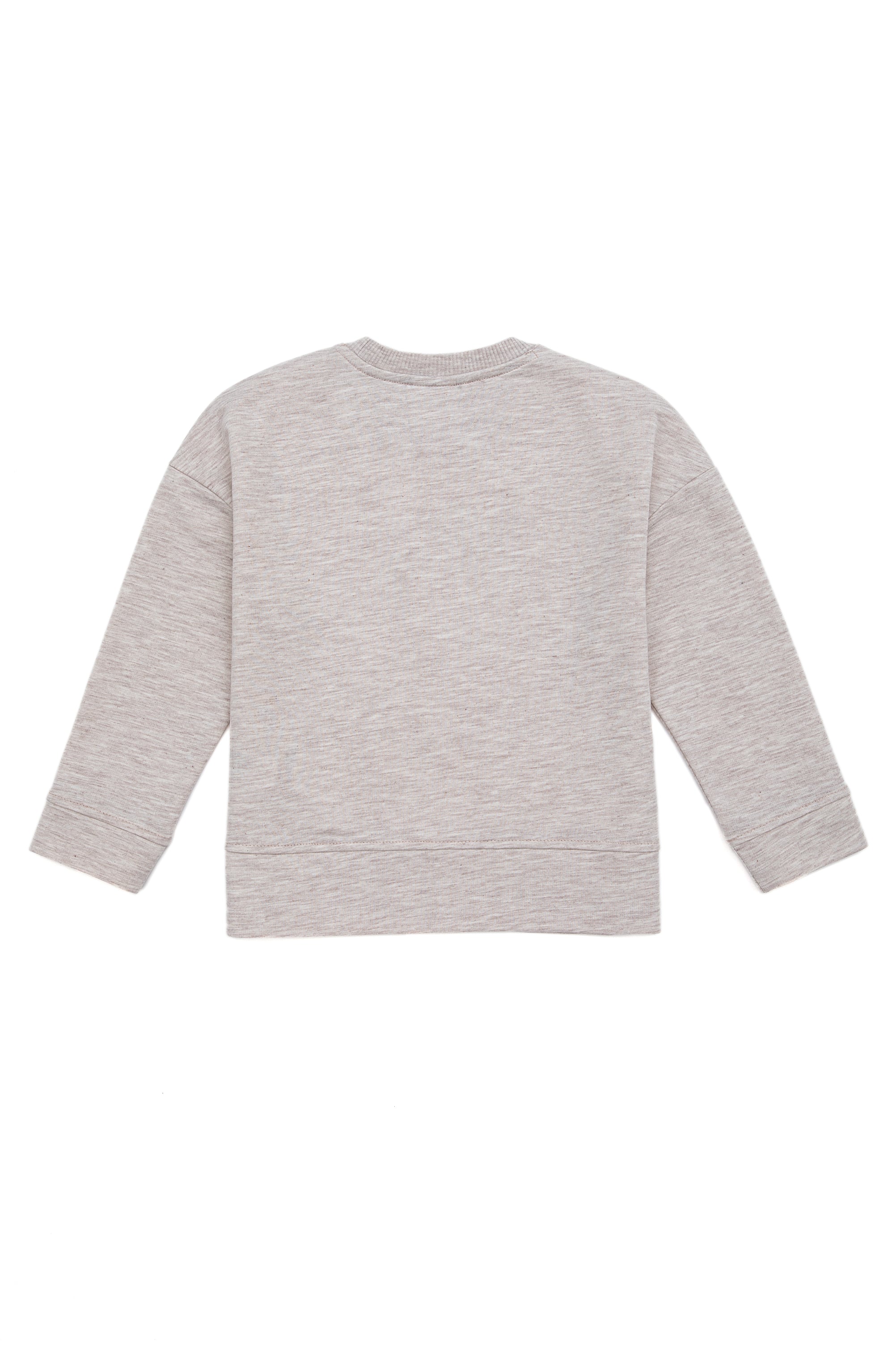 Çocuk Bej Melanj Sweatshirt - Image 2