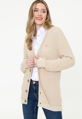 Kadın Bej Triko Hırka - 50257015001