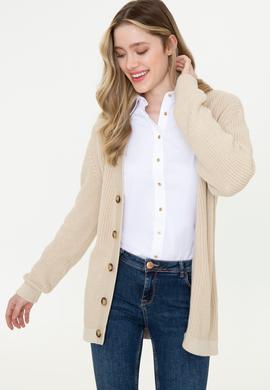 Kadın Bej Triko Hırka - 50257015001