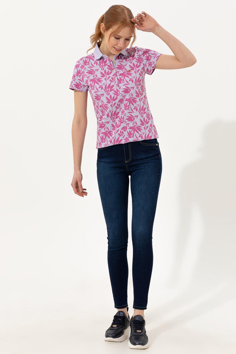 Kadın Koyu Mavi Jean Pantolon