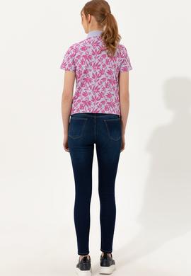 Kadın Koyu Mavi Jean Pantolon - 50260249001