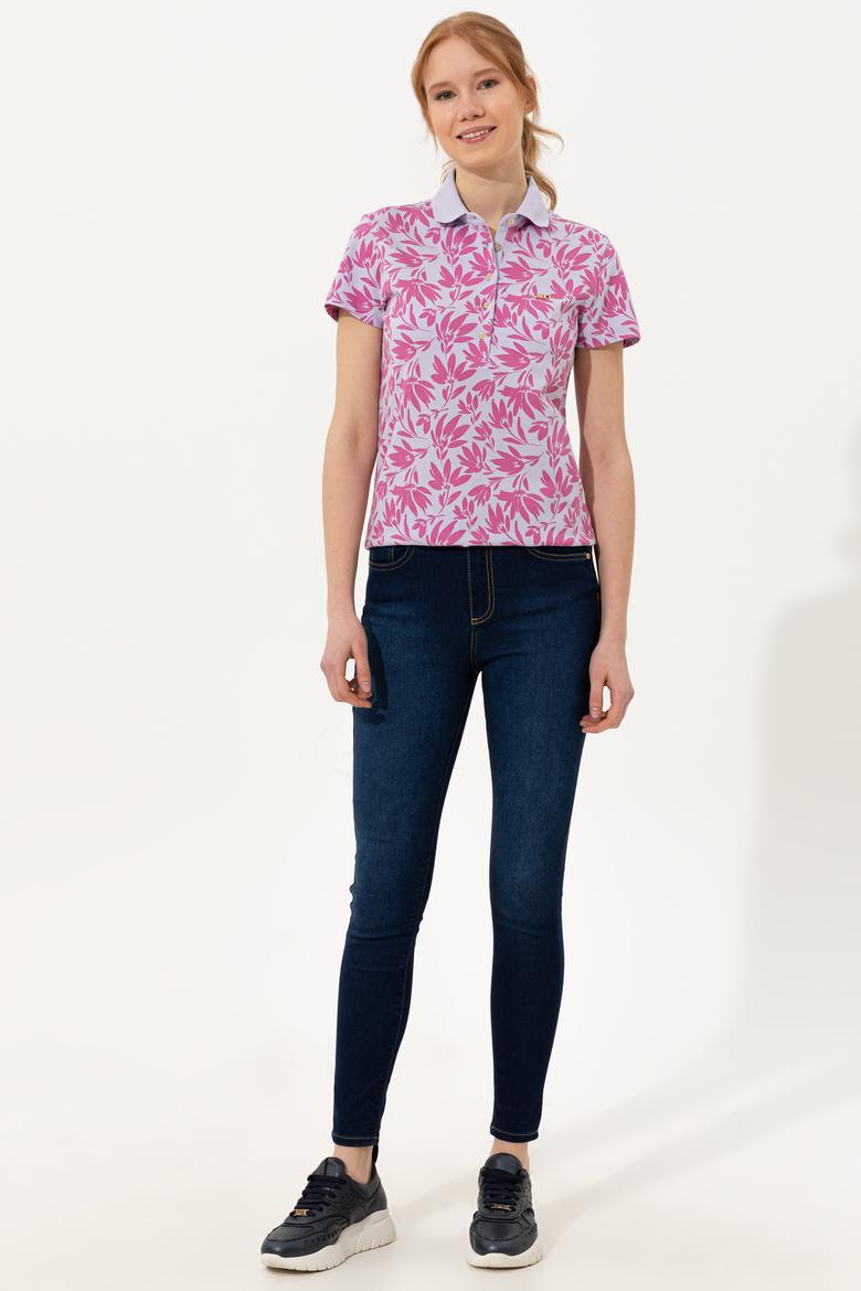 Kadın Koyu Mavi Jean Pantolon - 50260249001