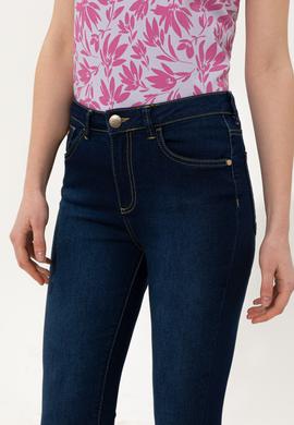 Kadın Koyu Mavi Jean Pantolon - 50260249001