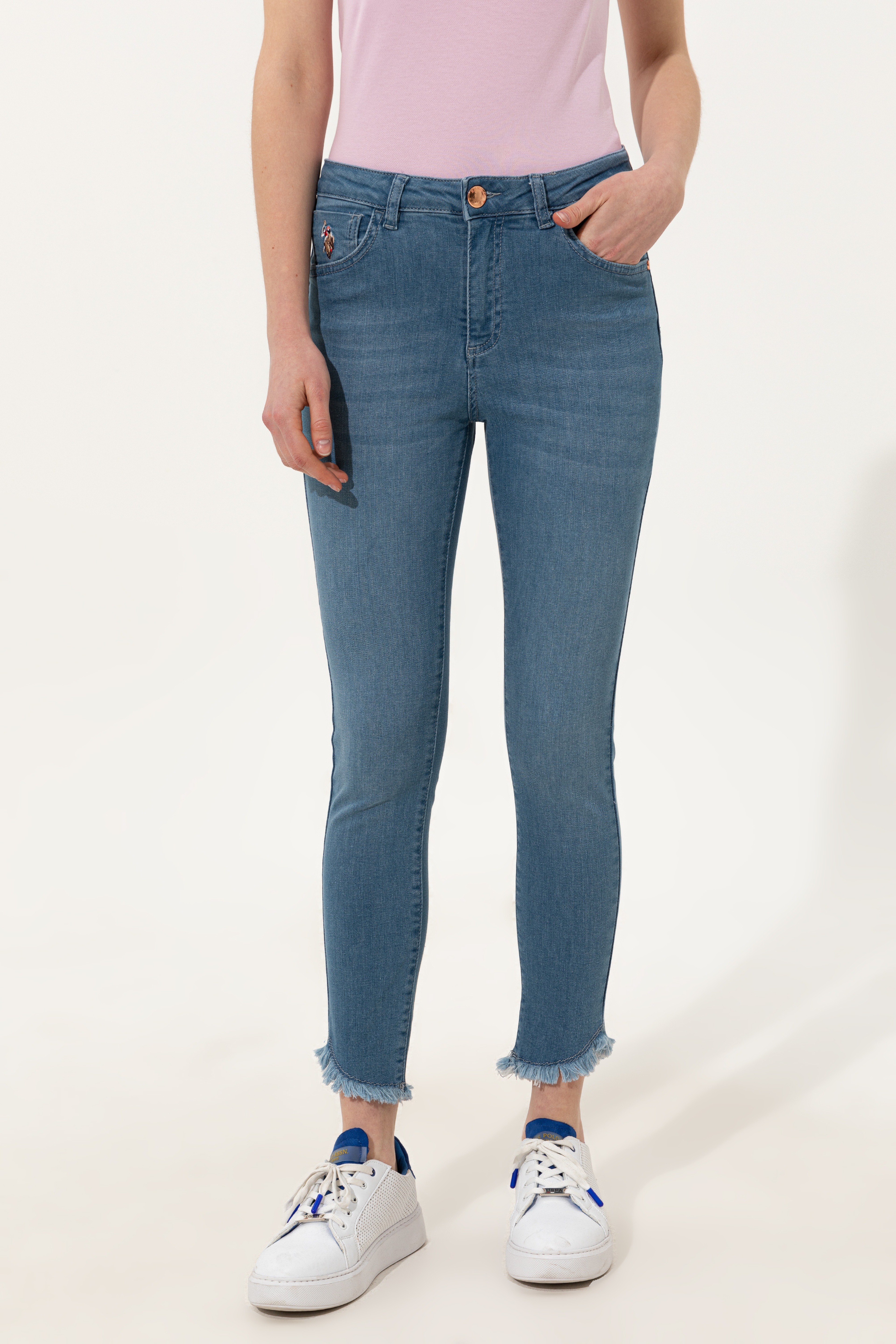 Kadın Açık Mavi Jean Pantolon - Image 2