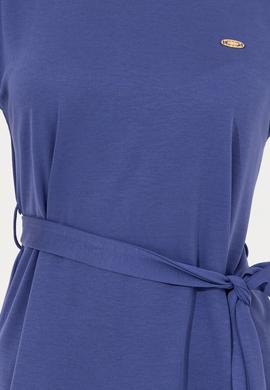 Kadın Mavi Örme Elbise - 50248893017