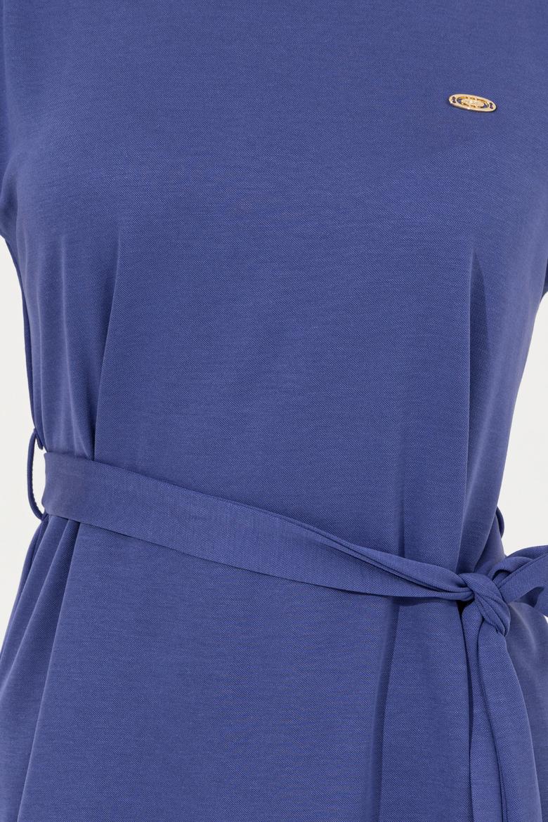 Kadın Mavi Örme Elbise - 50248893017