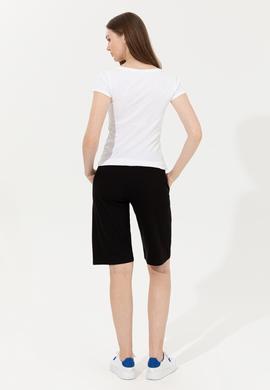 Kadın Siyah Örme Şort - 50253142015