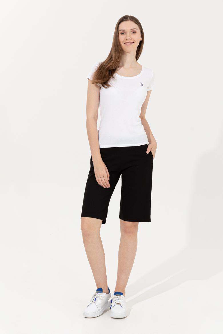 Kadın Siyah Örme Şort