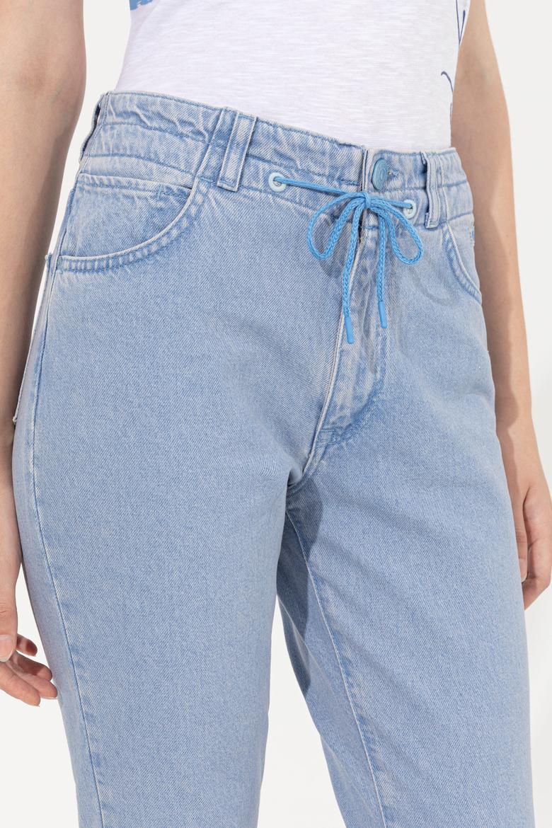 Kadın Mavi Jean Pantolon - 50246480007
