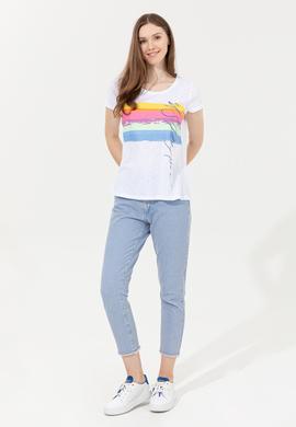 Kadın Mavi Jean Pantolon - 50246480007