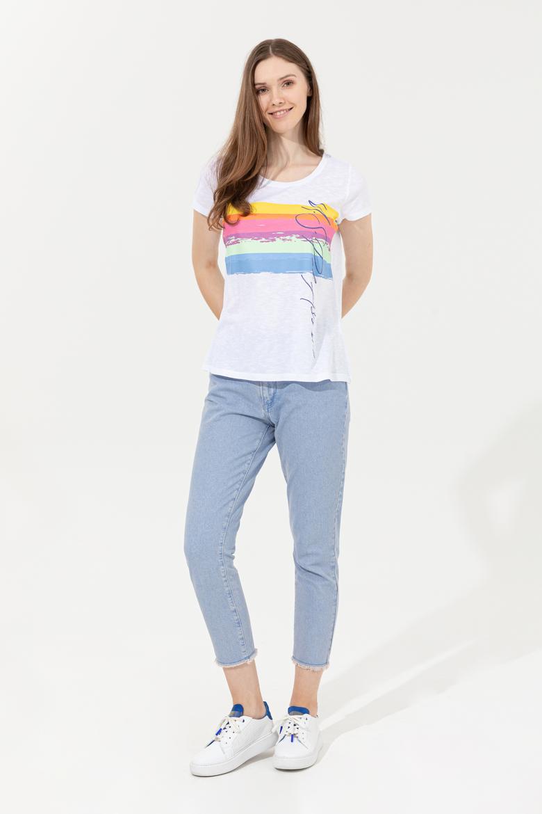 Kadın Mavi Jean Pantolon - 50246480007