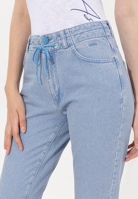 Kadın Mavi Jean Pantolon - 50246480007