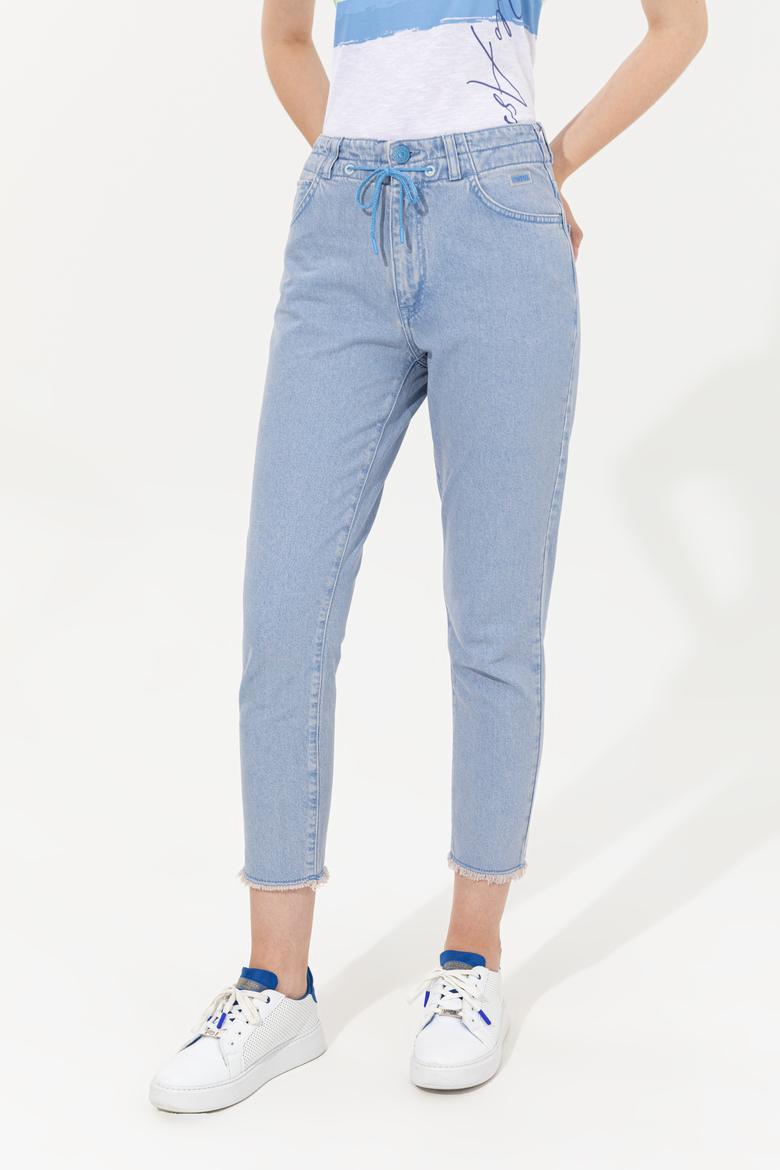 Kadın Mavi Jean Pantolon - 50246480007