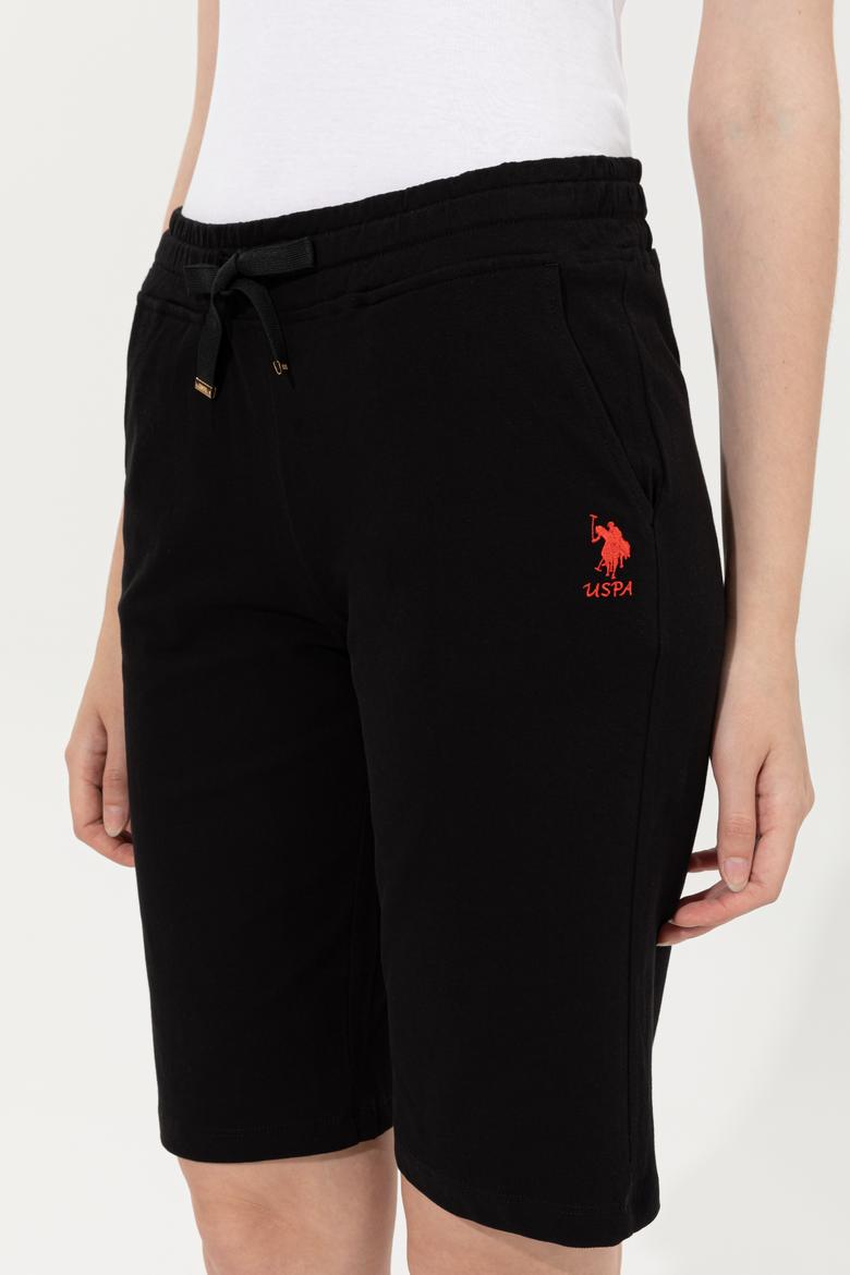 Kadın Siyah Örme Şort - 50246031014