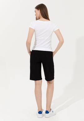 Kadın Siyah Örme Şort - 50246031014