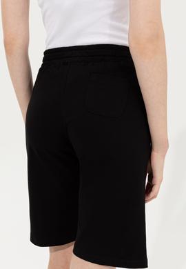 Kadın Siyah Örme Şort - 50246031014