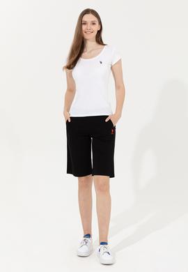 Kadın Siyah Örme Şort - 50246031014