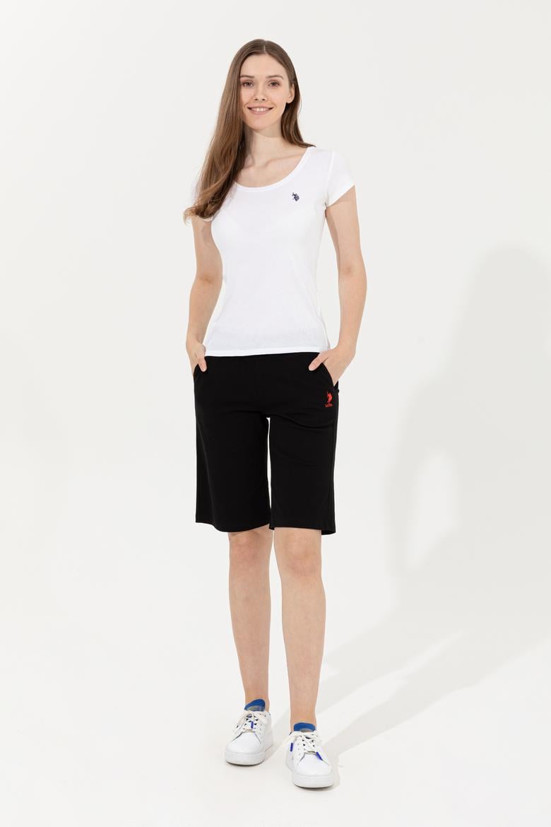 Kadın Siyah Örme Şort