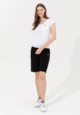 Kadın Siyah Örme Şort - 50246031014