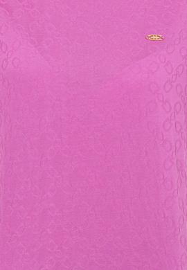 Kadın Menekşe Bisiklet Yaka Tişört - 50249039012