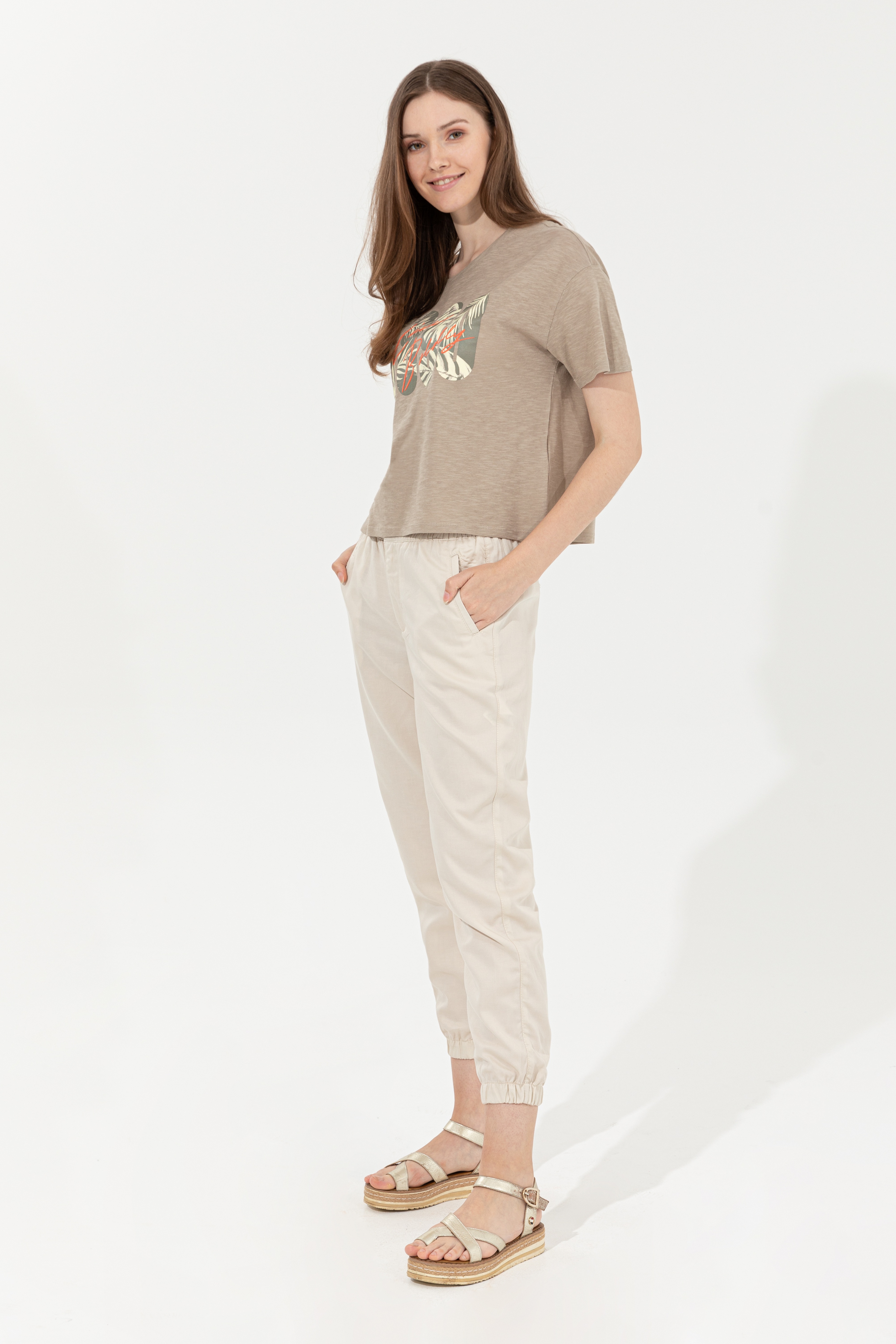 Kadın Krem Pantolon - Image 1