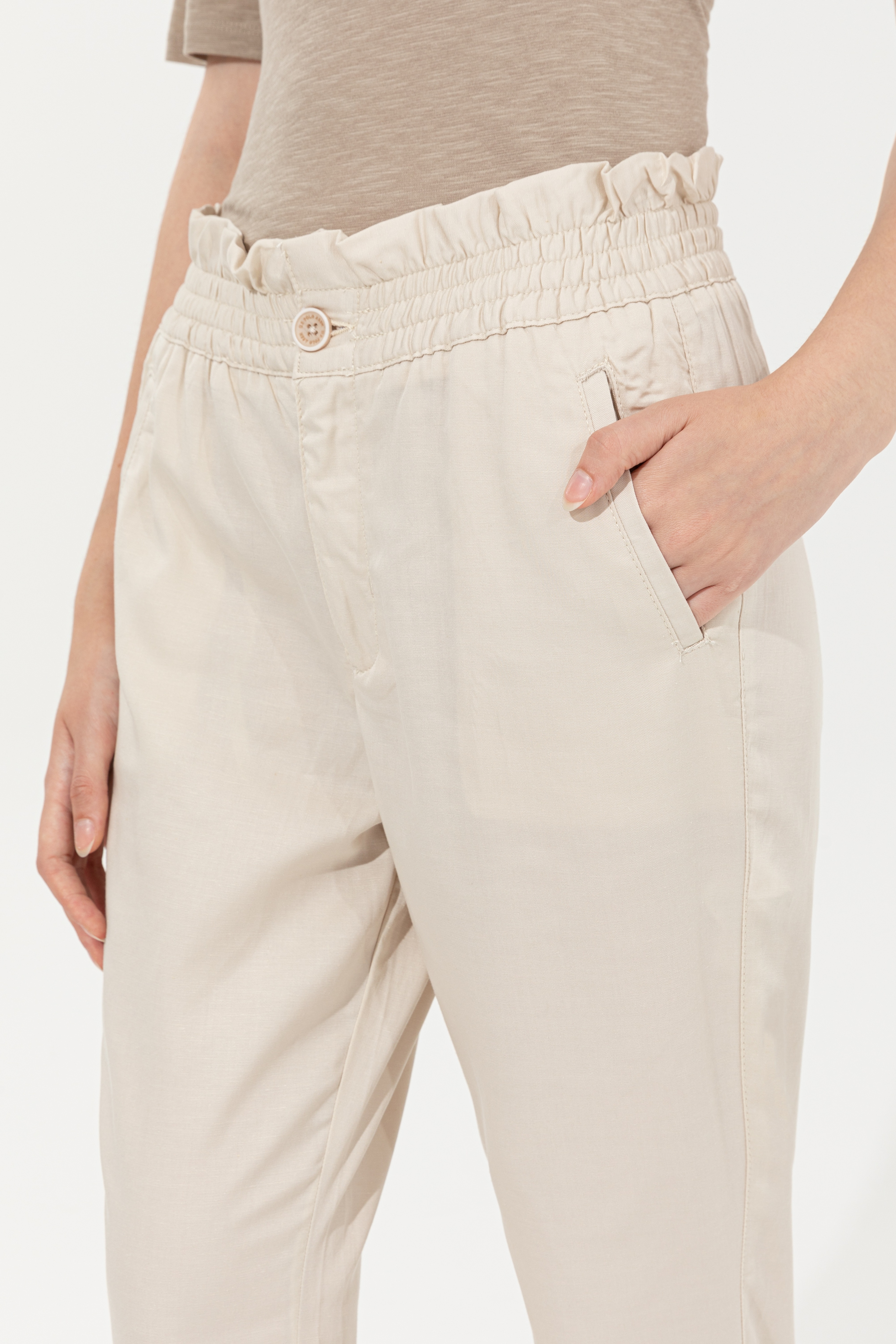 Kadın Krem Pantolon - Image 6