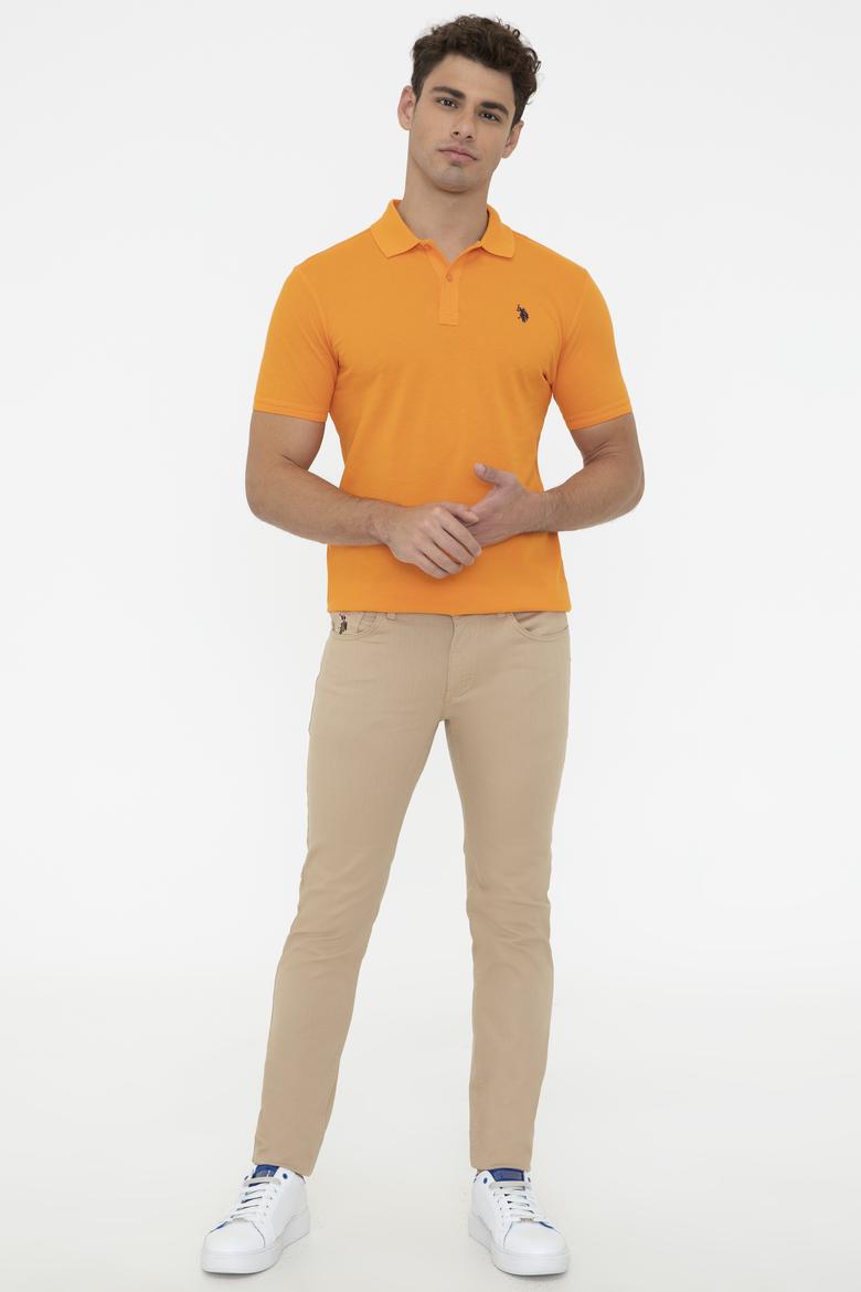 Erkek Turuncu Basic Tişört - 50217612234