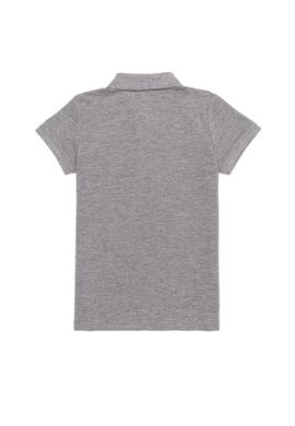 Erkek Çocuk Gri Melanj Polo Yaka Tişört - 50251776052