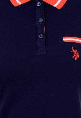 Kadın Lacivert Polo Yaka Tişört - 50248051013