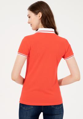 Kadın Kırmızı Polo Yaka Tişört - 50248051067