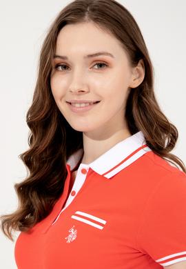 Kadın Kırmızı Polo Yaka Tişört - 50248051067