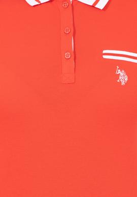 Kadın Kırmızı Polo Yaka Tişört - 50248051067