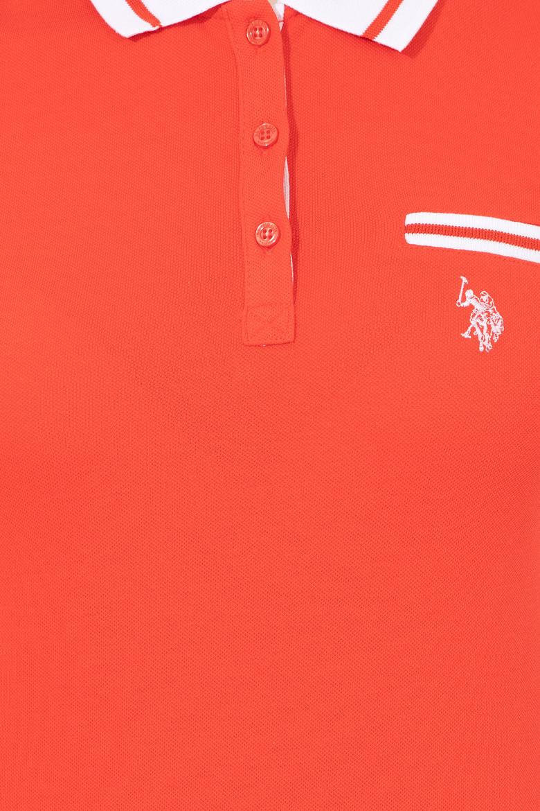 Kadın Kırmızı Polo Yaka Tişört - 50248051067